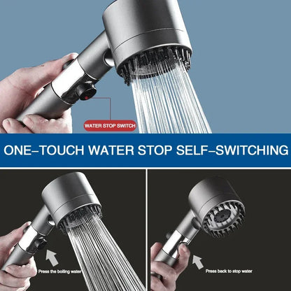 High Pressure 3-Mode Adjustable Shower Head