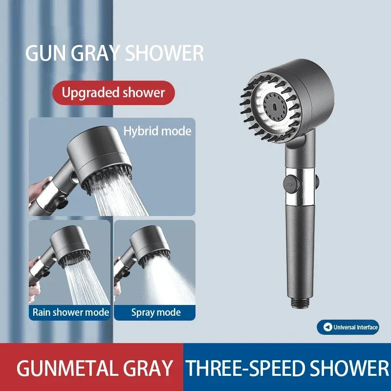 High Pressure 3-Mode Adjustable Shower Head