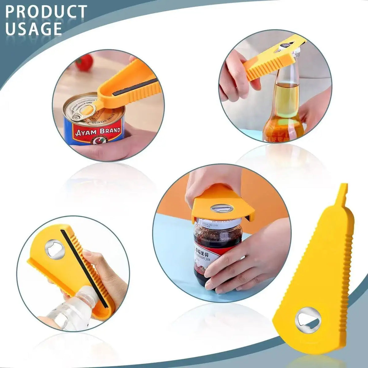 Stainless Steel Can Bottle Jar Opener