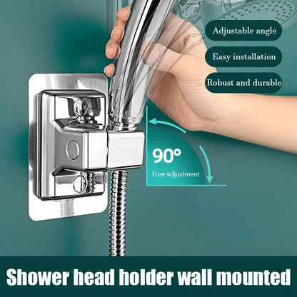 Adjustable Wall-Mounted Shower Head Holder
