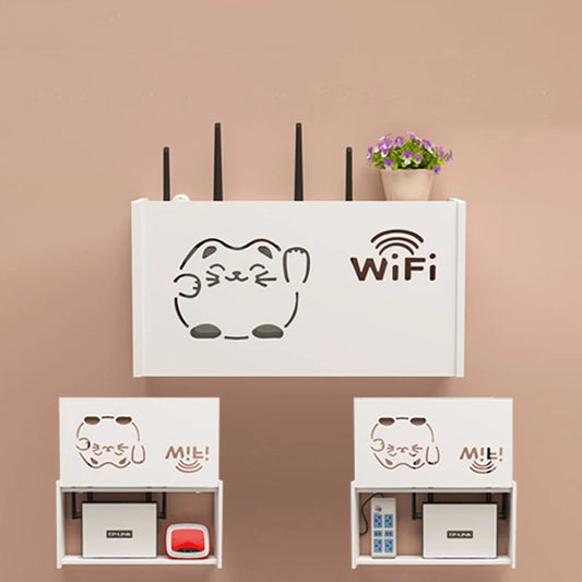 Wall-Mounted Wi-Fi Router Storage Box
