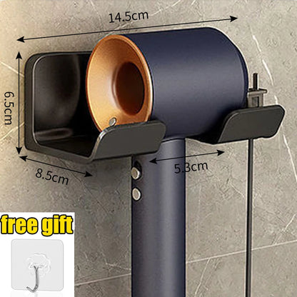 Wall-Mounted Hair Dryer Holder