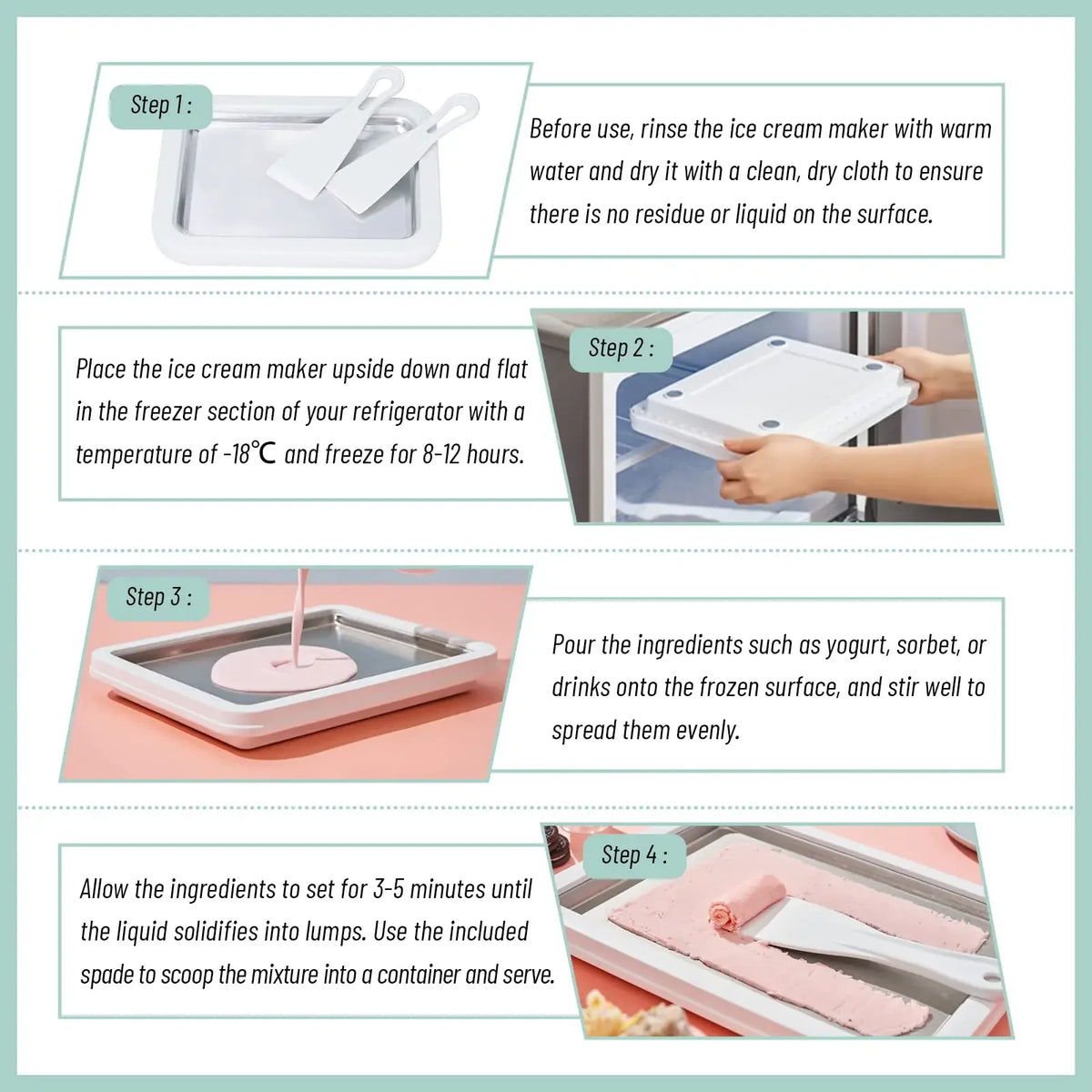 Multifunctional Rolled Ice Cream Maker