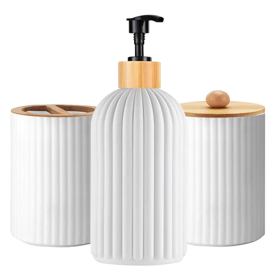 Bathroom Soap Dispenser with  Toothbrush Holder