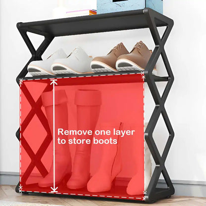4-Tier X-Type Shoe Storage Rack