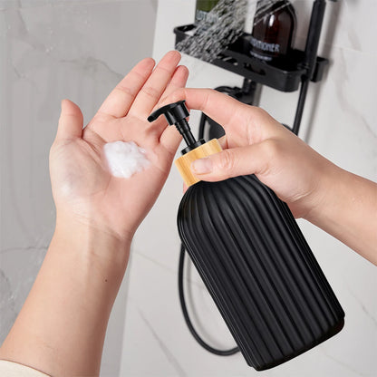 Bathroom Soap Dispenser with  Toothbrush Holder