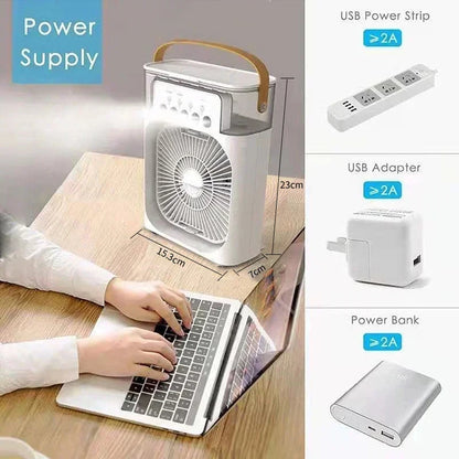 3-in-1 Mini Air Cooler Fan Humidifier