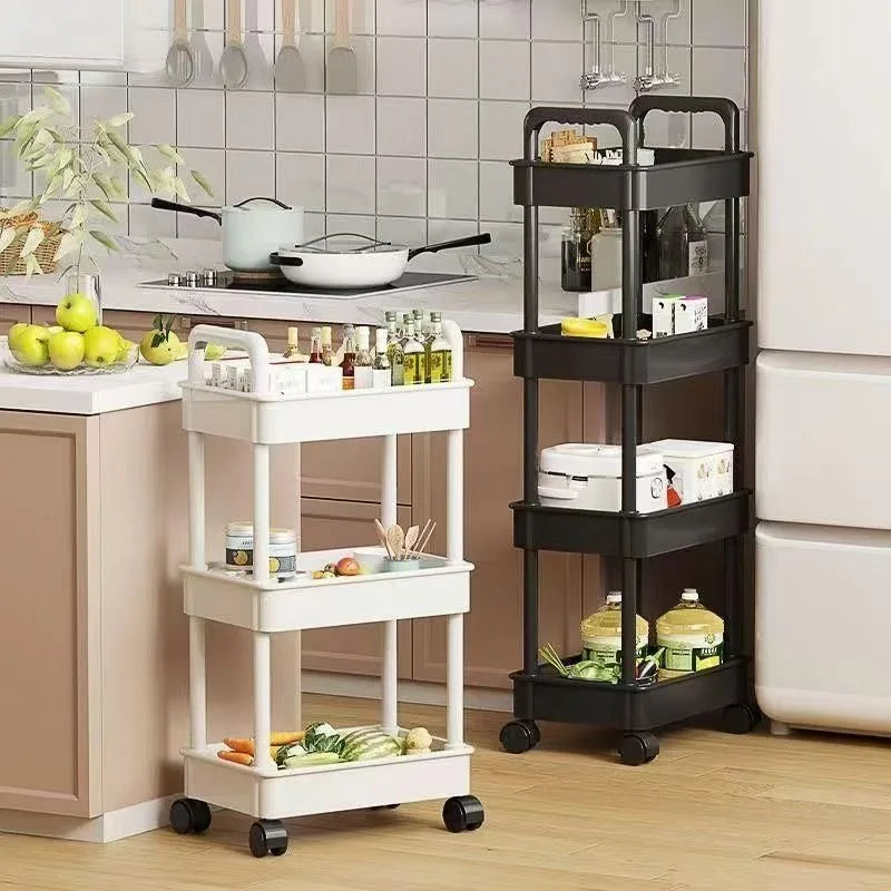 5-Tier Rotating Kitchen Storage Trolley