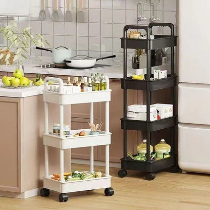 5-Tier Rotating Kitchen Storage Trolley