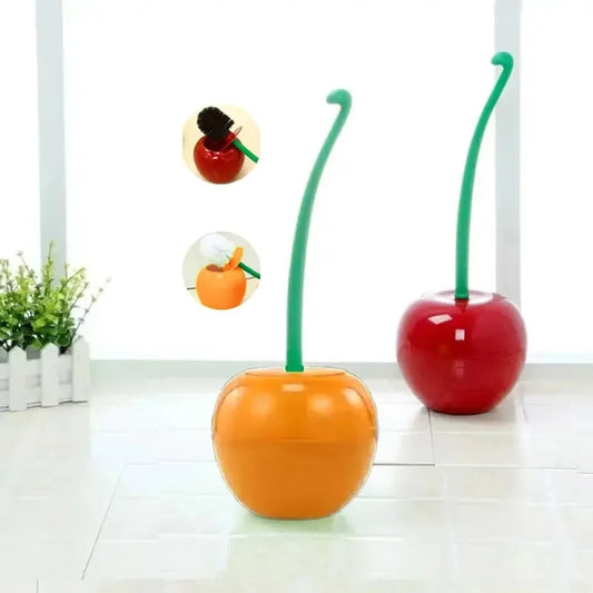 Cherry Shaped Toilet Brush Holder Set