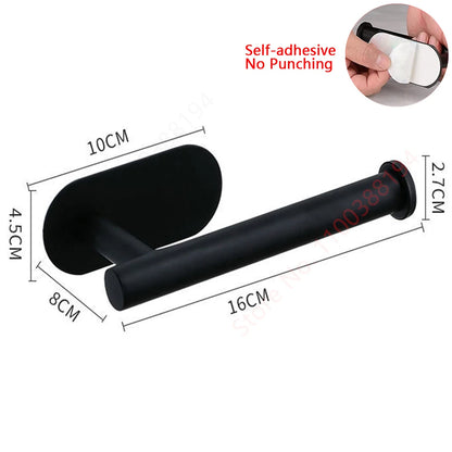Adhesive Stainless Steel Toilet Paper Holder