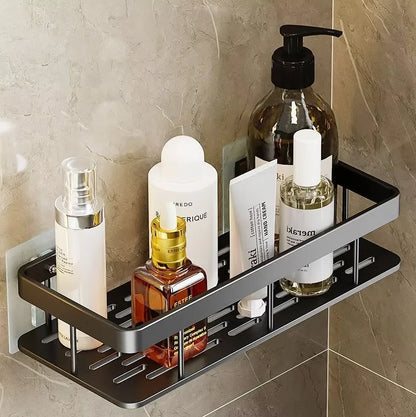 Punch-Free Wall-Mounted Corner Bathroom Shelf
