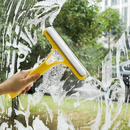 Multi-function Glass Wiper with Sprayer Cleaning Brush