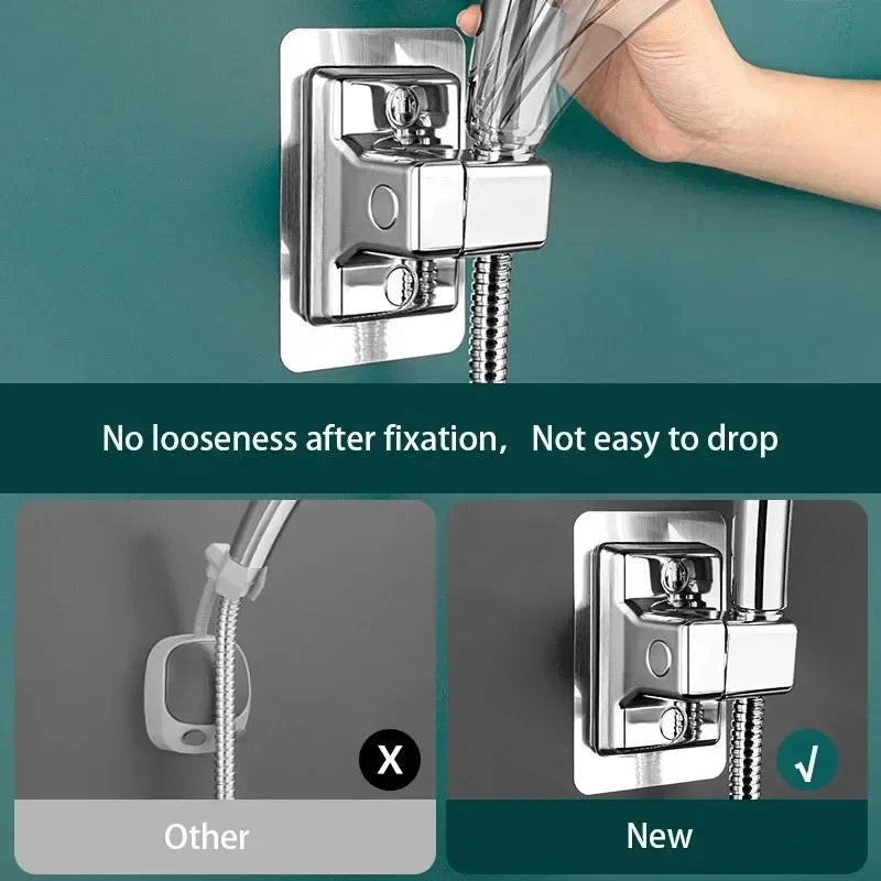 Adjustable Wall-Mounted Shower Head Holder