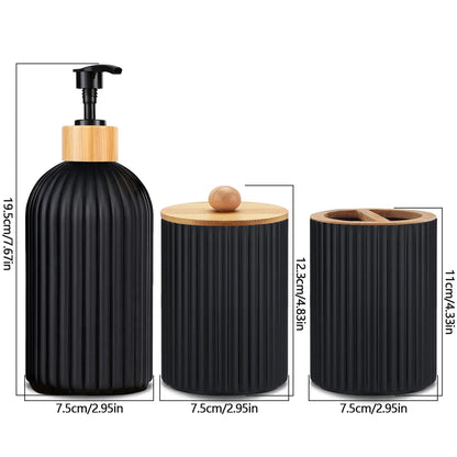 Bathroom Soap Dispenser with  Toothbrush Holder