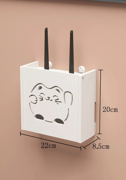 Wall-Mounted Wi-Fi Router Storage Box