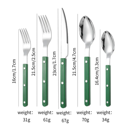 Stainless steel spoons for dining
