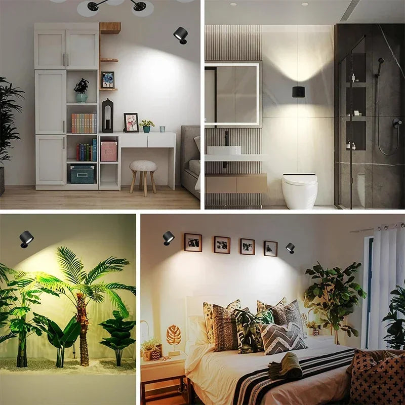 Rechargeable Double Head LED Wall Lamp