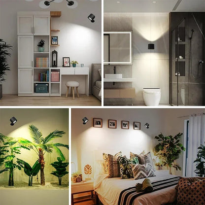 Rechargeable Double Head LED Wall Lamp