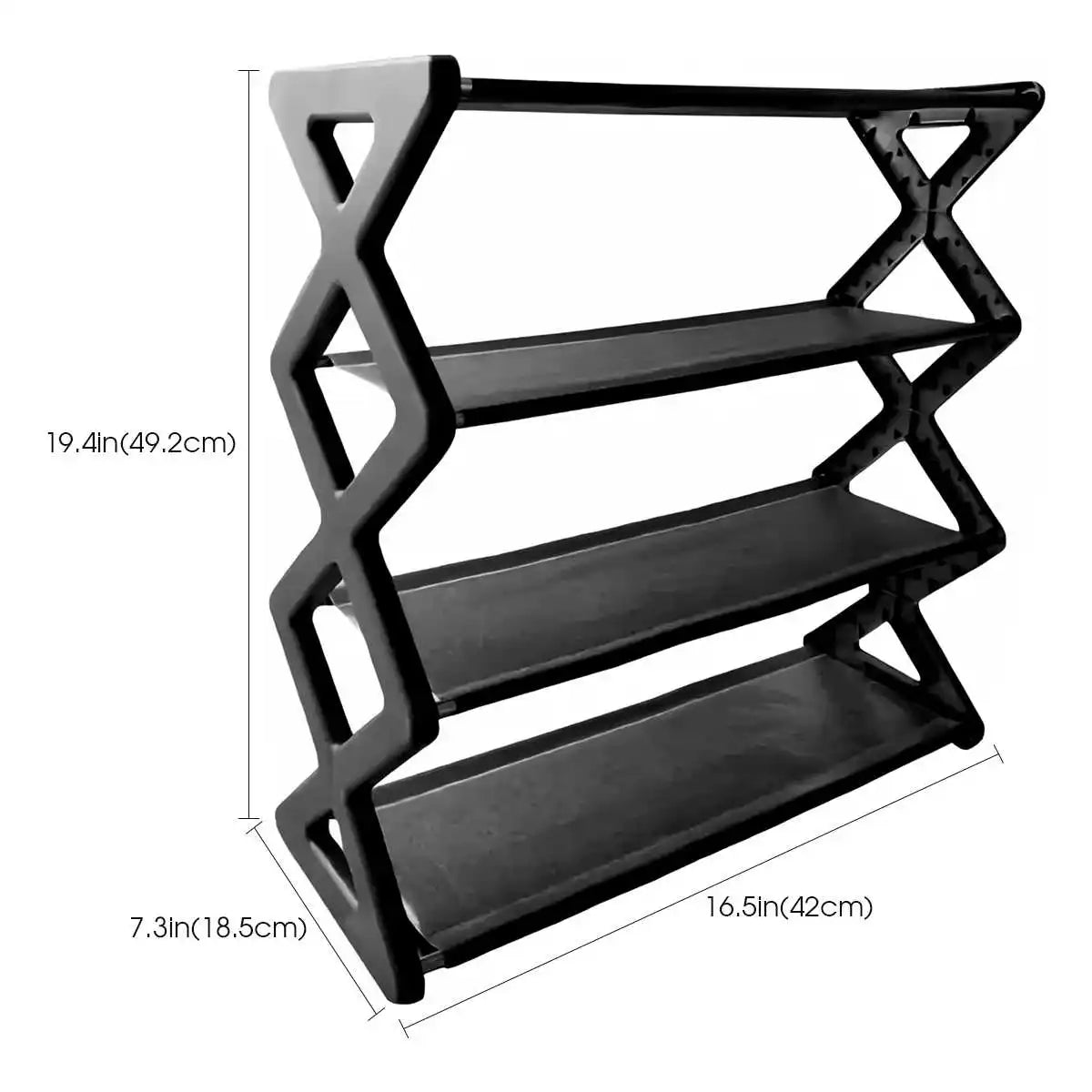 4-Tier X-Type Shoe Storage Rack