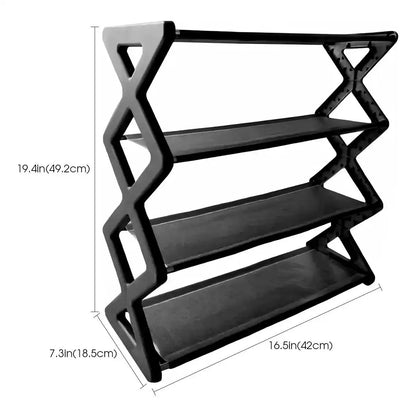 4-Tier X-Type Shoe Storage Rack