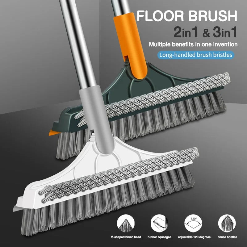 3-in-1 Long-Handle Rotating Cleaning Brush