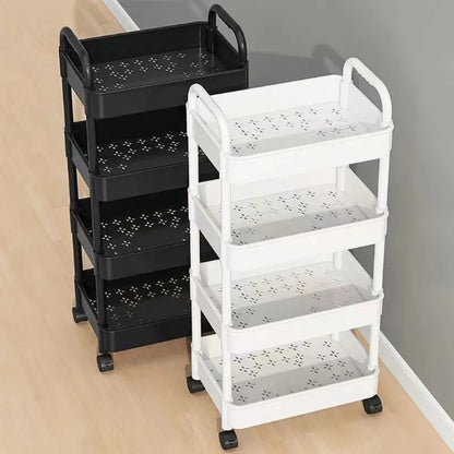 5-Tier Rotating Kitchen Storage Trolley