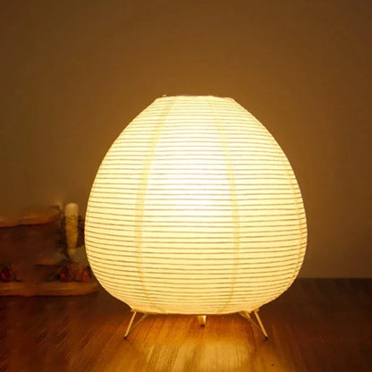 Rice paper LED table lamp for home