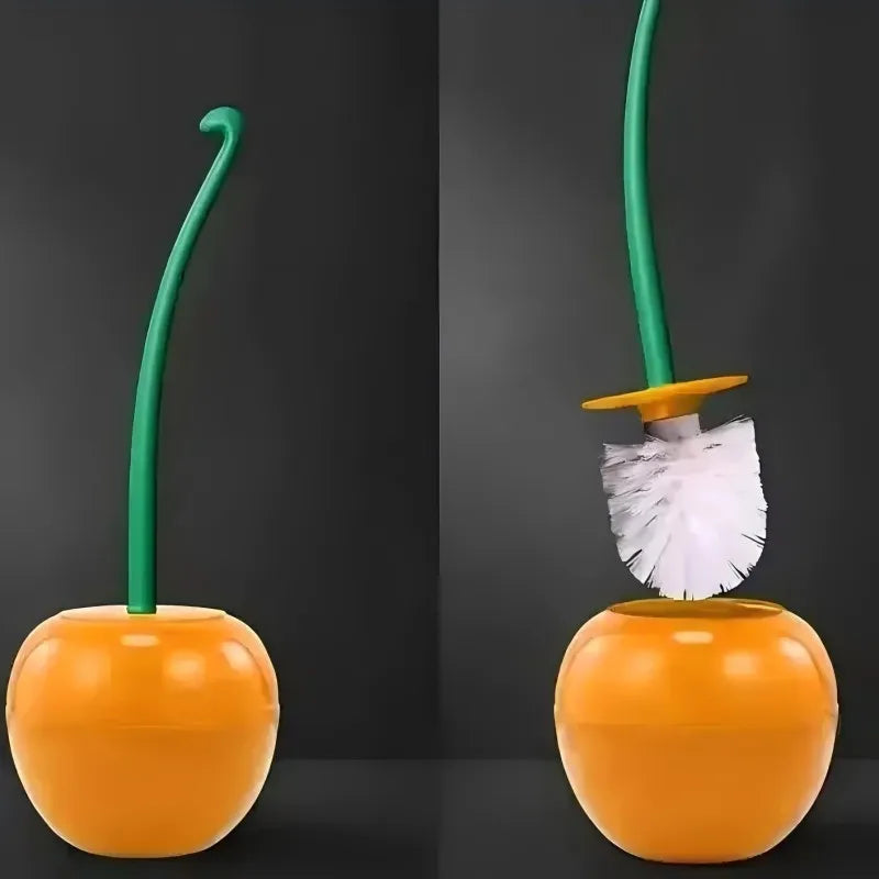 Cherry Shaped Toilet Brush Holder Set